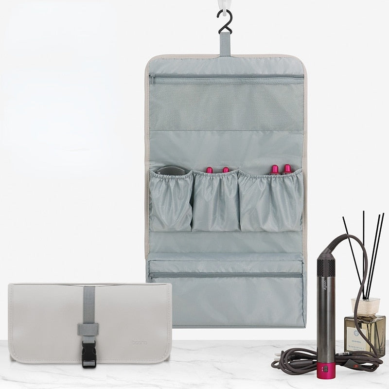 Hanging Storage Bag for Dyson Airwrap Styler Accessories Holder Multiple Pouches with Hook Hanger Home Storage & Organizer